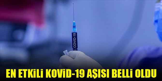 En etkili Kovid-19 aşısı belli oldu