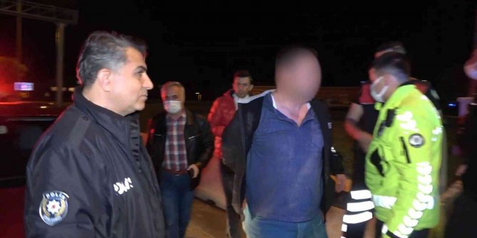 Polisin "dur" ihtarına uymadı, yakalanınca da özür diledi
