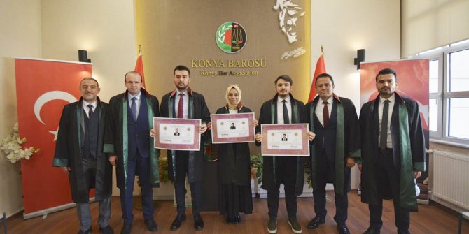 Genç avukatlar ruhsat aldı