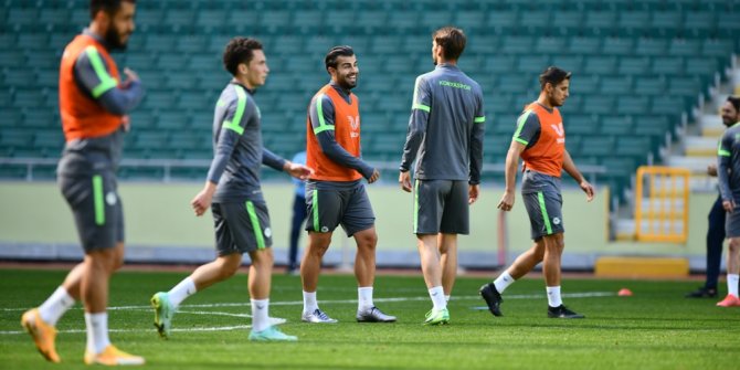 Konyaspor stadyumda çalıştı