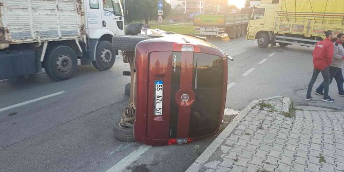 Samsun’da kavşakta feci kaza: 1’i ağır 3 yaralı