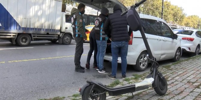 Kurallara uymayan elektrikli scooter sürücülerine ceza yağdı