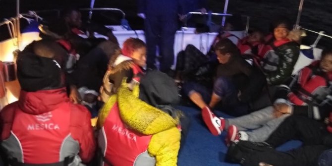 Datça açıklarında 31 kaçak göçmen kurtarıldı 