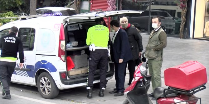 Yolun karşısına geçerken otomobilin çarptığı yaya yaralandı