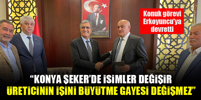 Recep Konuk görevi Ramazan Erkoyuncu’ya devretti