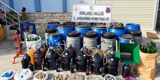 Kırklareli'de sahte şarap üretim tesisine operasyon