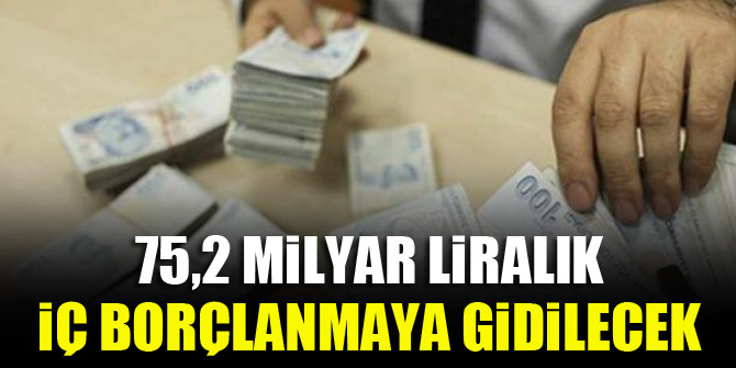 75,2 milyar liralık iç borçlanmaya gidilecek