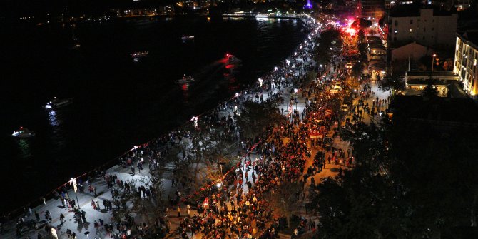 Çanakkale'de 'Cumhuriyet' coşkusu