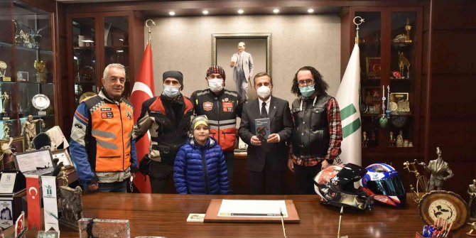 Başkan Ataç motosikletçiler ile buluştu