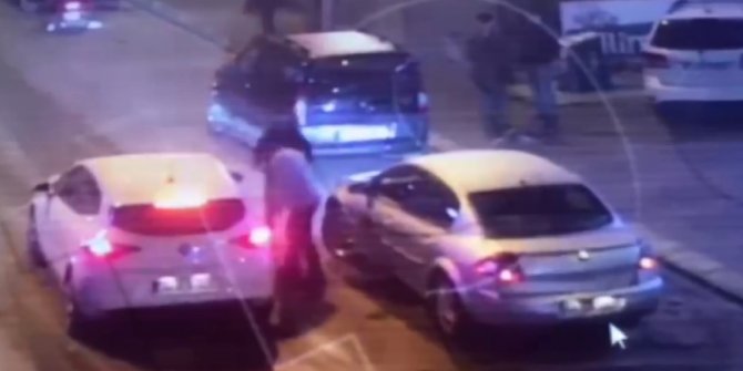 Yol verme tartışması kamerada