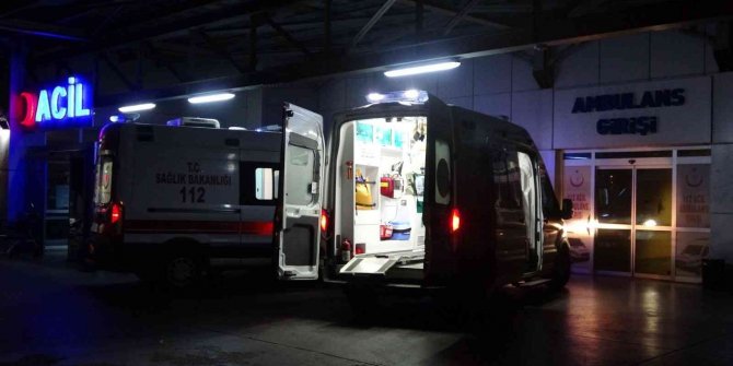 Köy yolunda motosiklet kazası