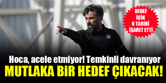 Konyaspor teknik direktörü İlhan Palut, hedefleri için o tarihi işaret etti!