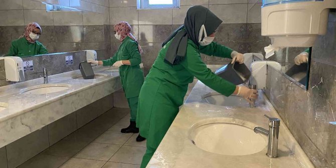 Eğitim hijyenik ortamda yapılıyor