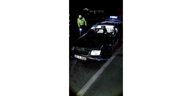 Manisa’da otomobil takla attı, sürücü kurtarılamadı