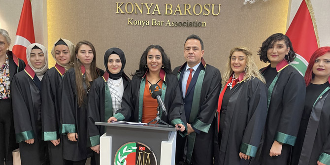 Konya Barosu'ndan kadına karşı şiddete tepki açıklaması