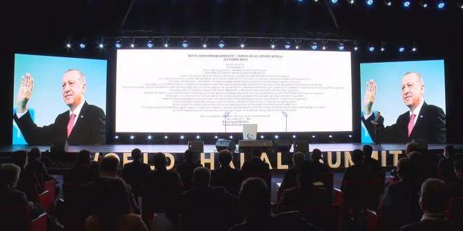 Cumhurbaşkanı Erdoğan Helal Fuarı ve Zirvesi'ne mesaj gönderdi