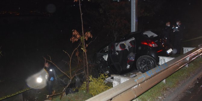 İzmir’de kontrolden çıkıp kaza yapan otomobilin sürücüsü öldü