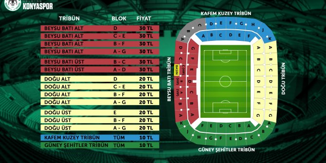 Konyaspor'un Kupa maçının biletleri satışa çıktı