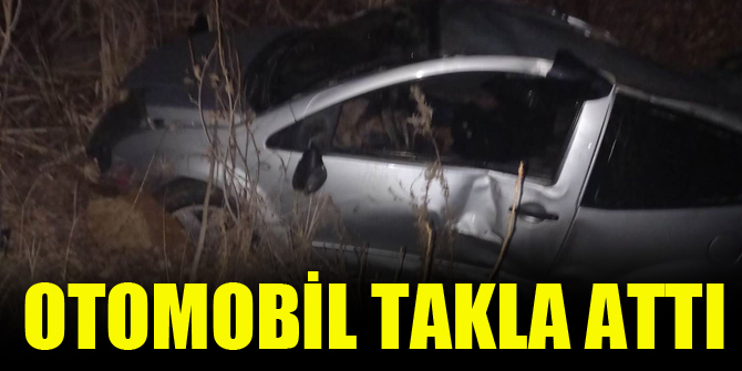 Seydişehir'de takla atan otomobildeki 2 kişi yaralandı