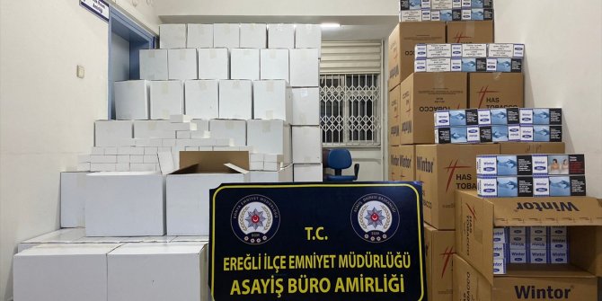 Konya'da 1 milyon 400 bin kaçak makaron ele geçirildi