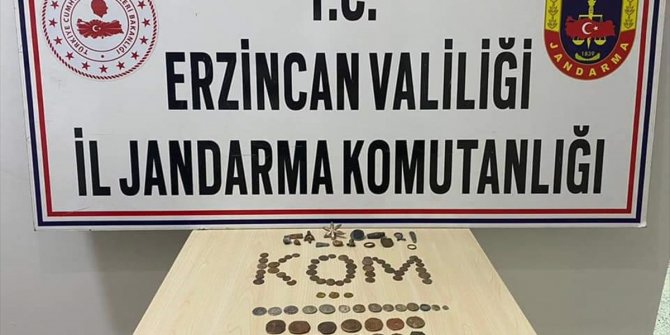 Erzincan'da 116 tarihi eser ele geçirildi, bir şüpheli yakalandı