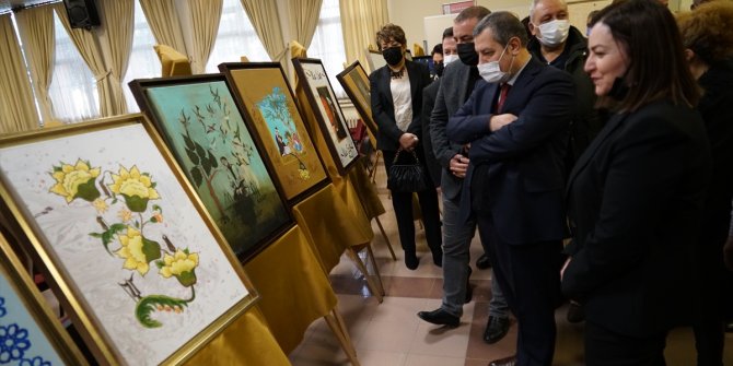 Polatlı'da Yunus Emre resim sergisi açıldı
