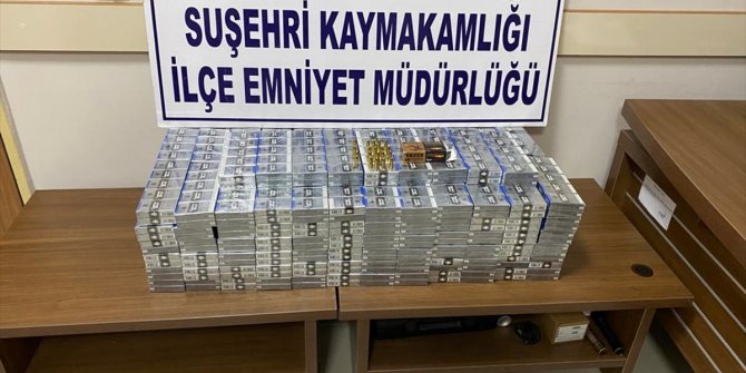 Sivas'ta kaçak sigara operasyonu
