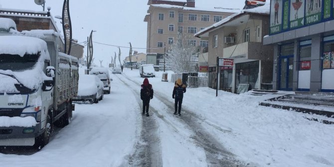 Karlıova’da kar kalınlığı 50 santime ulaştı, 30 köy yolu ulaşıma kapandı