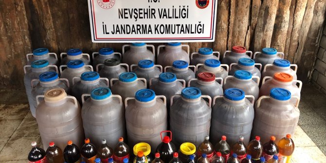 Nevşehir'de 1447 litre kaçak şarap ele geçirildi