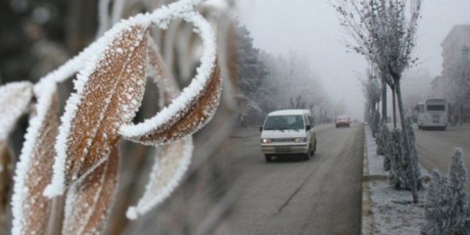 Meteorolojiden buzlanma ve don uyarısı