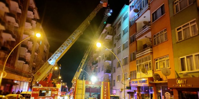 Malatya'da yangında dumandan etkilenen 5 kişi hastaneye kaldırıldı