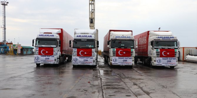 Tekirdağ'dan Suriye'ye 100 ton un gönderildi