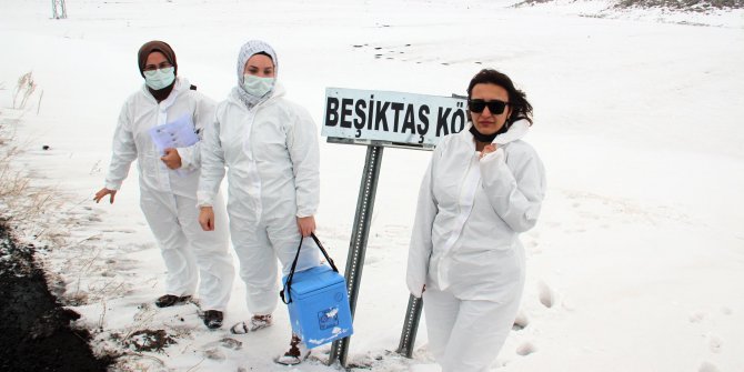 Korona savaşçılarının karla mücadelesi