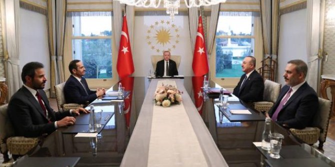 Cumhurbaşkanı Erdoğan, Katar Dışişleri Bakanını kabul etti