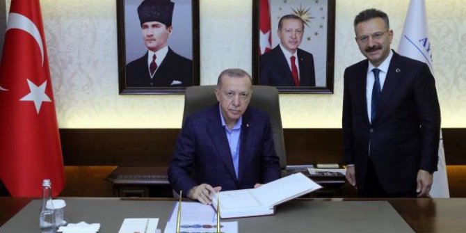 Cumhurbaşkanı Erdoğan, Aydın Valiliğini ziyaret etti