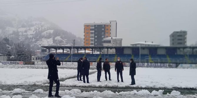 Kar yağışı nedeniyle 3. Lig maçı ertelendi