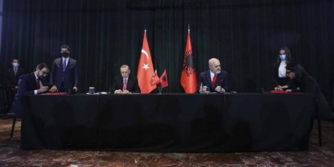 Türkiye ile Arnavutluk arasında 7 anlaşma imzalandı