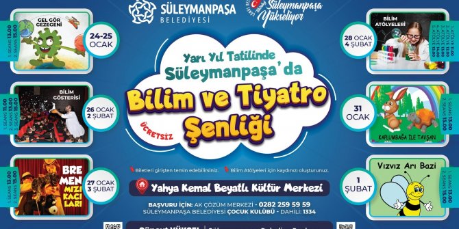 Yarıyıl tatili dolu dolu geçecek