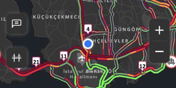 İstanbul’da trafik yoğunluğu yüzde 89’a çıktı