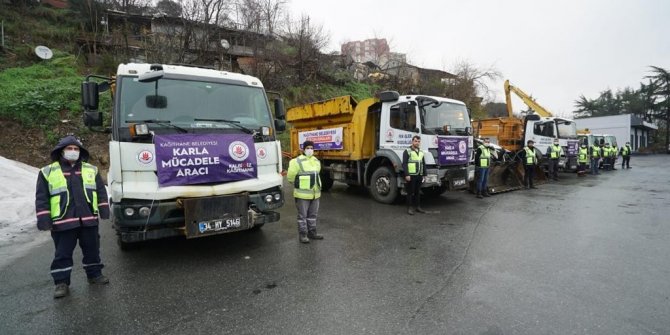 Karla mücadele için 500 kişilik ekip görevlendirildi