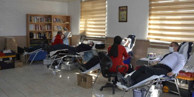 Kırşehir'de jandarma personeli kan bağışında bulundu