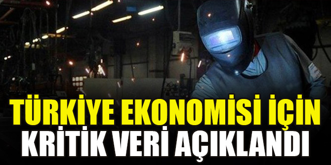 Türkiye ekonomisi için kritik veri açıklandı