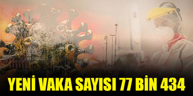 Yeni vaka sayısı 77 bin 434