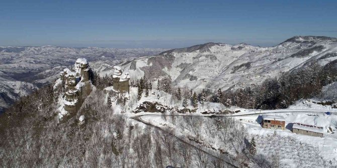 Kar, güzelliğine güzellik kattı