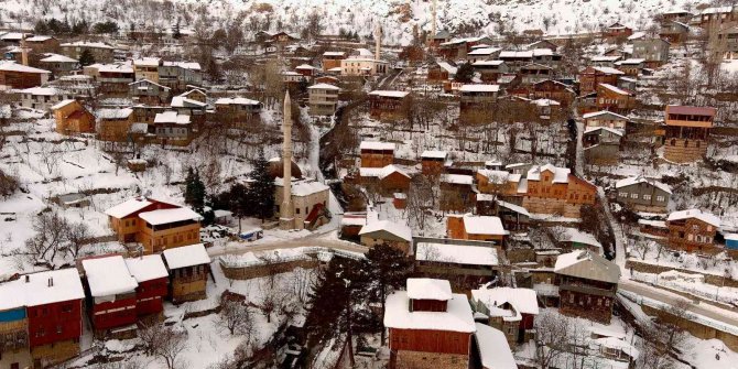 Erzincan’da kartpostallık kış fotoğrafları