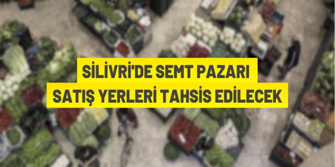 Maviyelken semt pazarında satış yeri tahsisi
