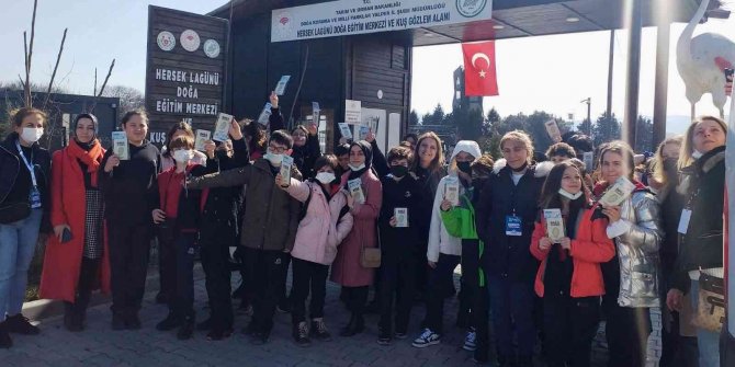 Öğrenciler, Hersek’te kuşları gözlemledi