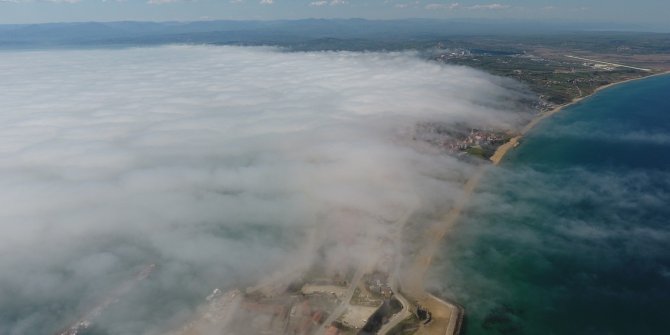 Sinop’ta sis bulutu güzelliği