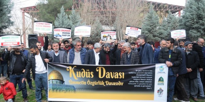 Dünya Kudüs Haftası’nda Cizre’den İsrail’e tepki