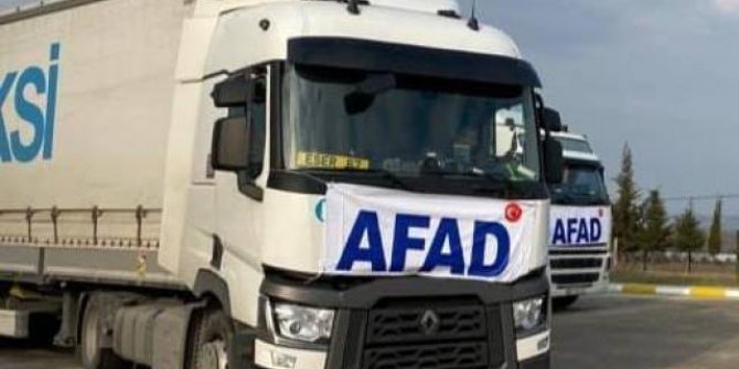 AFAD'ın insani yardım tırları Ukrayna, Moldova ve Romanya'da